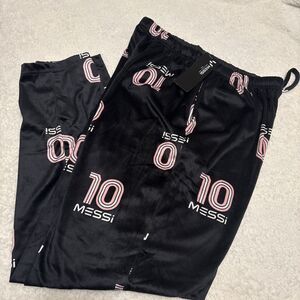 Messi Collection Black Sleep Lounge Pants Adult Men's Size Large